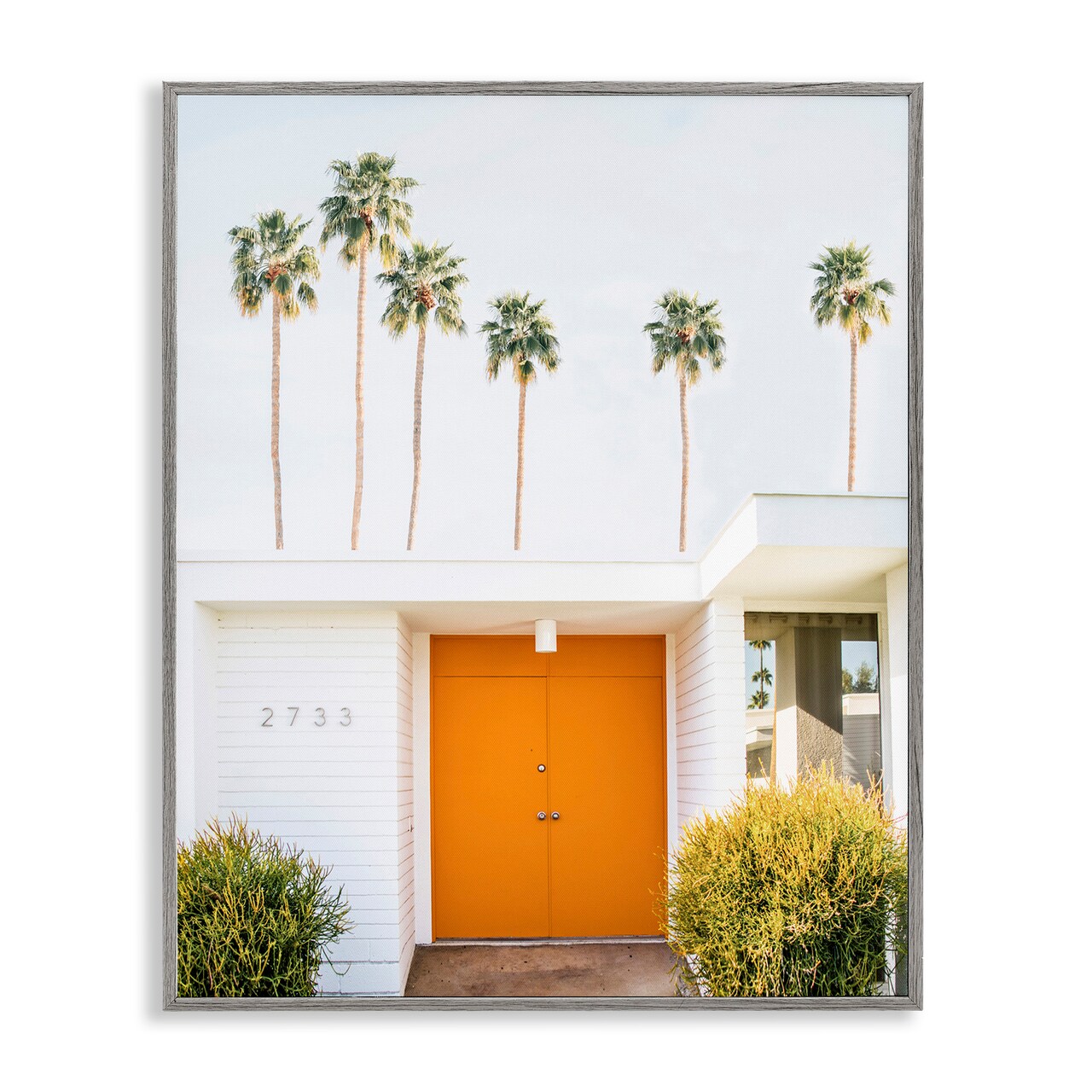Stupell Industries Palm Springs Orange Door Framed Giclee Art